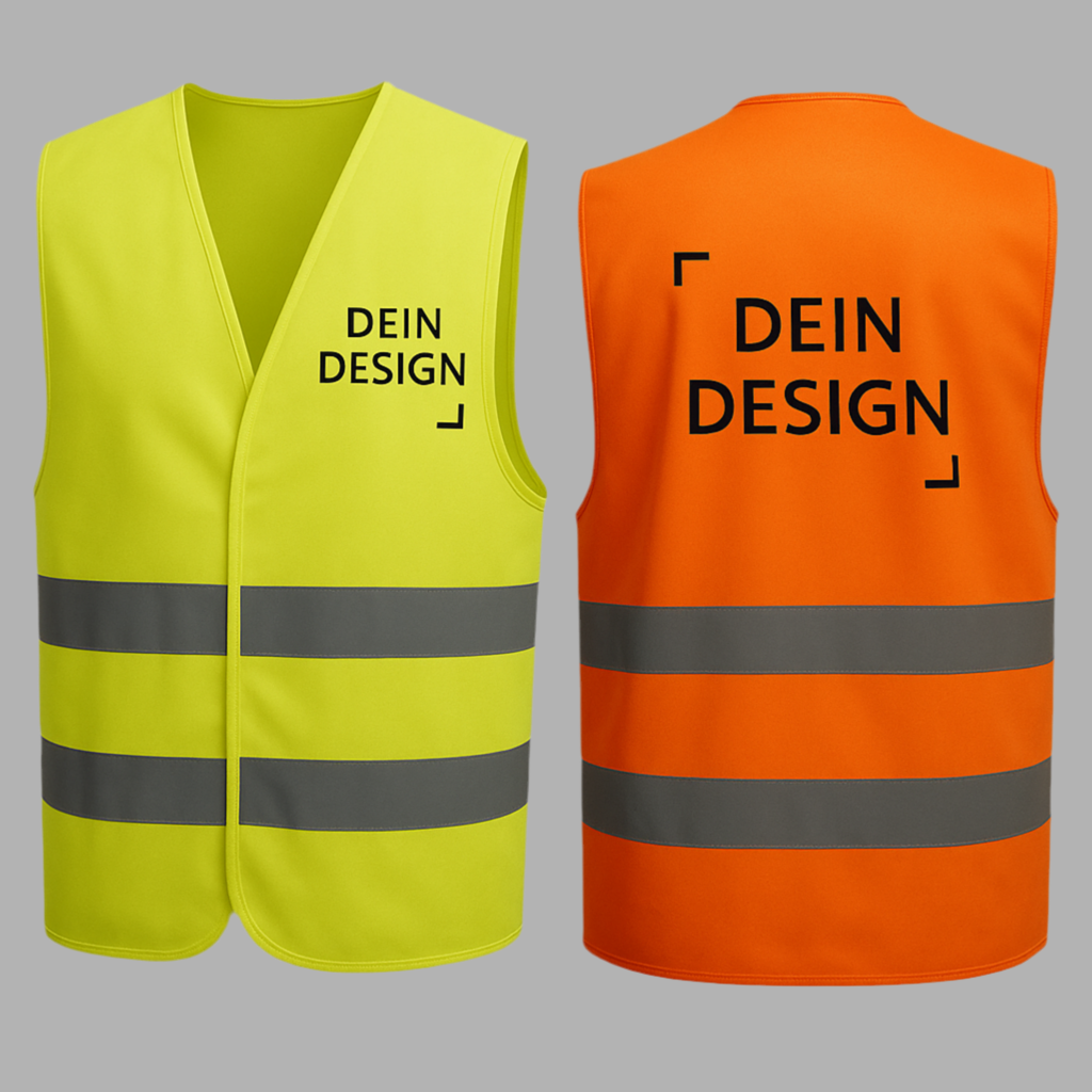 Warnweste mit Druck